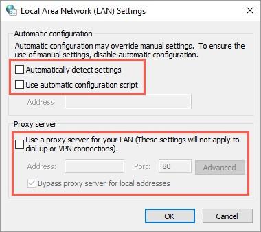 local area network setting