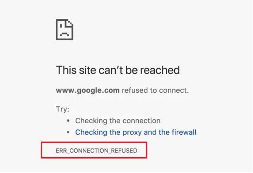 How to Fix - ERR_CONNECTION_REFUSED in Chrome?