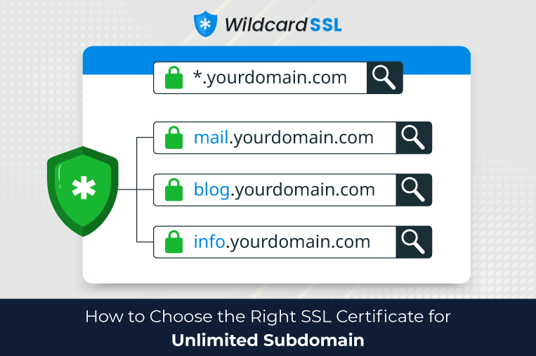 Right SSL certificates for unlimited subdomain